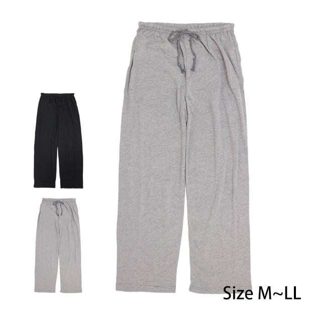 ルームパンツ ロング丈 レディース 女の子 ウエストゴム リラックス パンツ ズボン ルームウェア M L LL | 