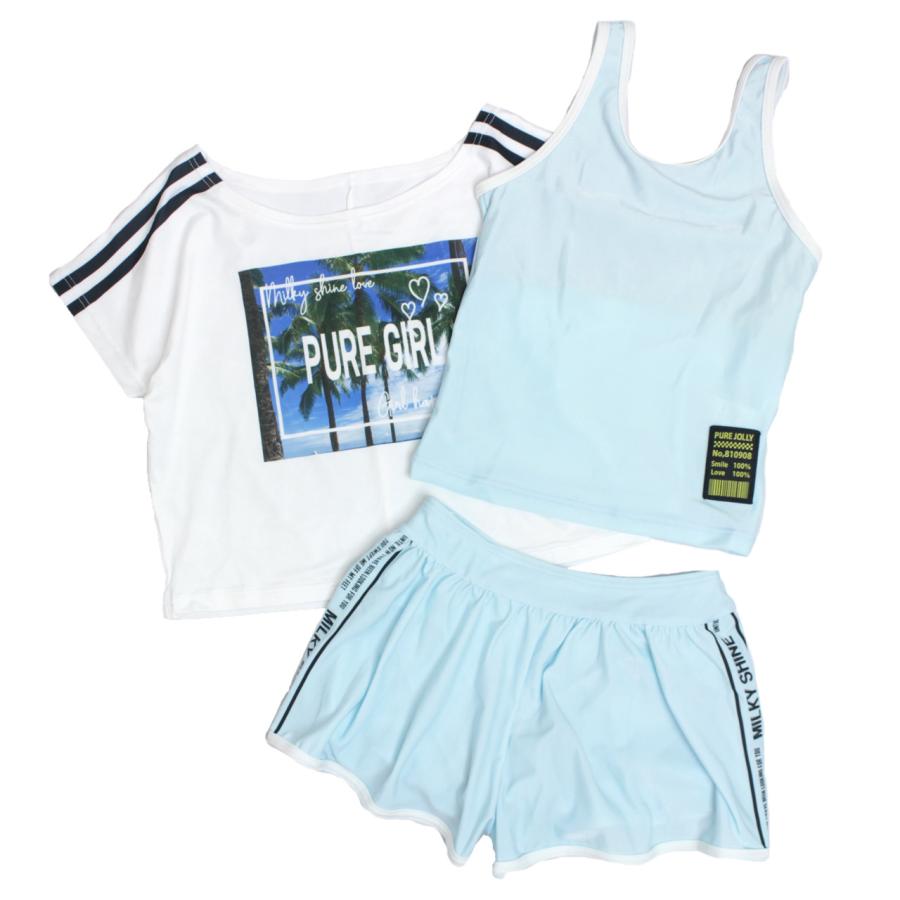 水着 女の子 子供 キッズ ジュニア セパレート水着 タンキニ水着 T