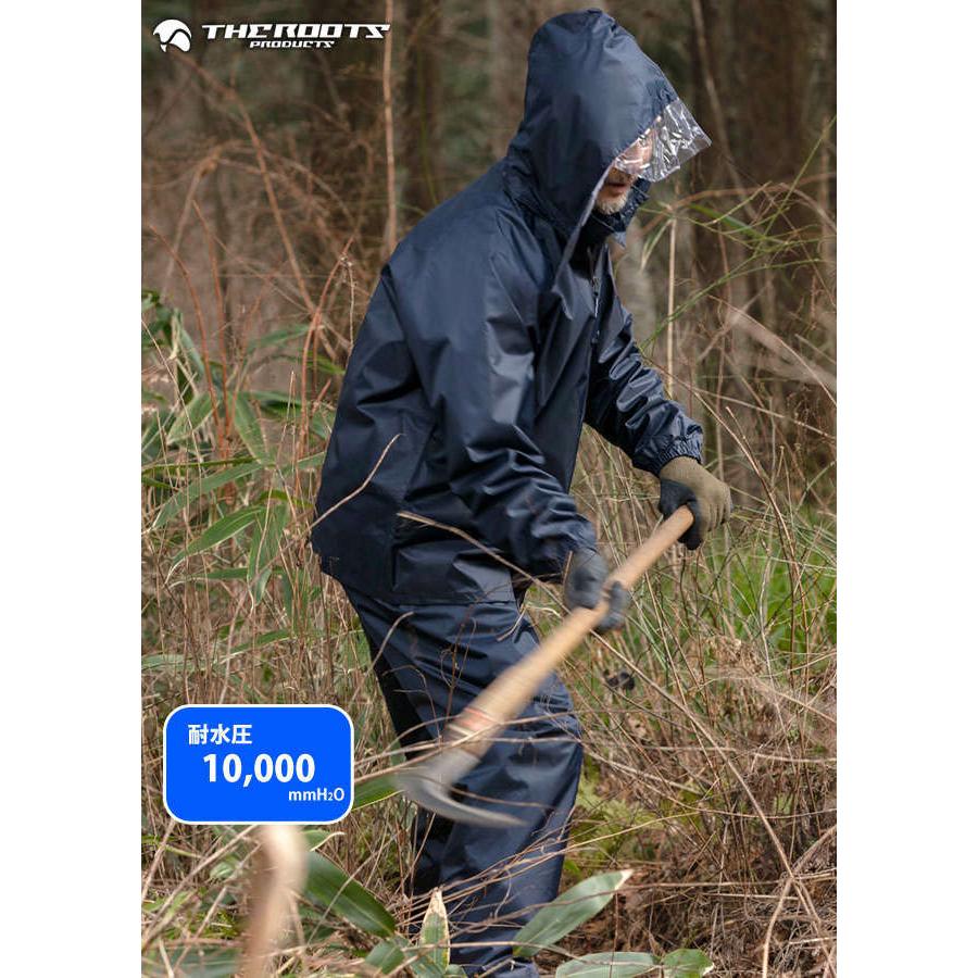 レインスーツ レインウェア AP1000ブラック L カッパ 前垣 ワーキングレインスーツ ブラック AP1000BLK MAEGAKI