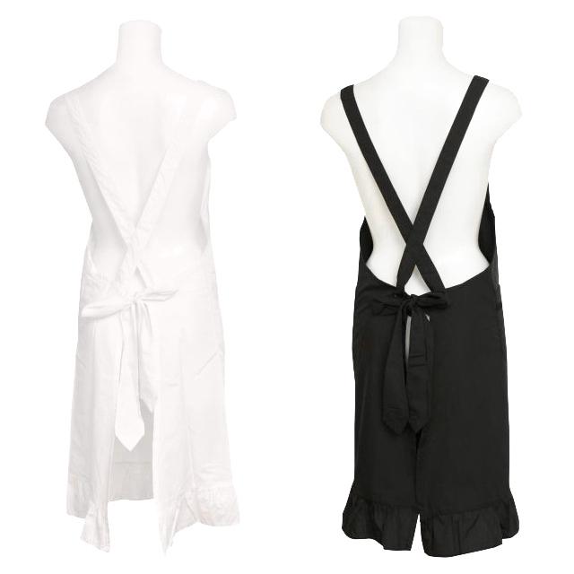 フォーマルエプロン レディース フォーマル 白 無地 冠婚葬祭のお手伝いに礼装用エプロン クロス型エプロン Mサイズ 女性用 |  | 01