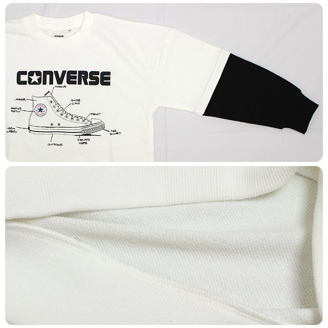 スウェット ミニ裏毛 トレーナー 男の子 キッズ ジュニア 子供 コンバース CONVERSE 130cm 140cm 150cm 160cm | CONVERSE | 03