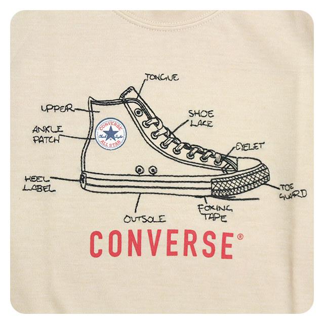 Tシャツ 長袖 キッズ コンバース CONVERSE 刺繍 男の子 子供 カットソー ロンT 長袖Tシャツ 110cm 120cm 130cm | CONVERSE | 02