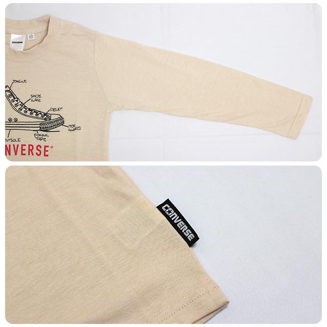 Tシャツ 長袖 キッズ コンバース CONVERSE 刺繍 男の子 子供 カットソー ロンT 長袖Tシャツ 110cm 120cm 130cm | CONVERSE | 03