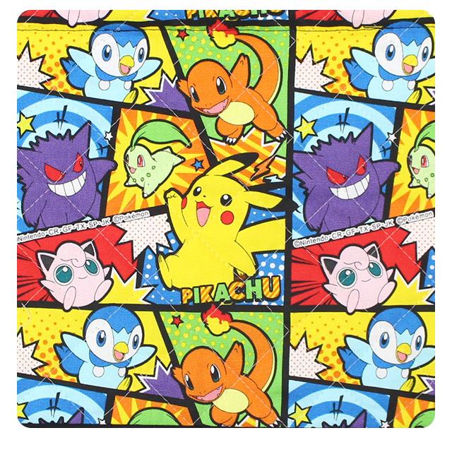 U柄　ポケモン　カラフル人気柄　お道具袋　レッスンバッグ　お布団寝具袋入れ Pokemon（ポケモン） レッスンバッグ キルティング 男の子 キルト