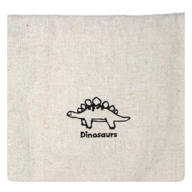 ランチ お弁当 袋 巾着 ポーチ 袋 キッズ 子供 男の子 ダイナソー 恐竜 入園 入学準備 保育園 日本製 給食 巾着袋 お弁当箱入れ |  | 01