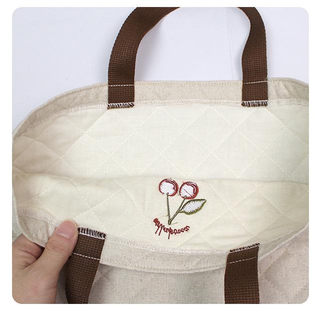 レッスンバッグ キルティング 女の子 キルト 手提げ お稽古 バッグ 幼稚園 小学校 入園入学準備 チェリー 日本製 子供 |  | 04