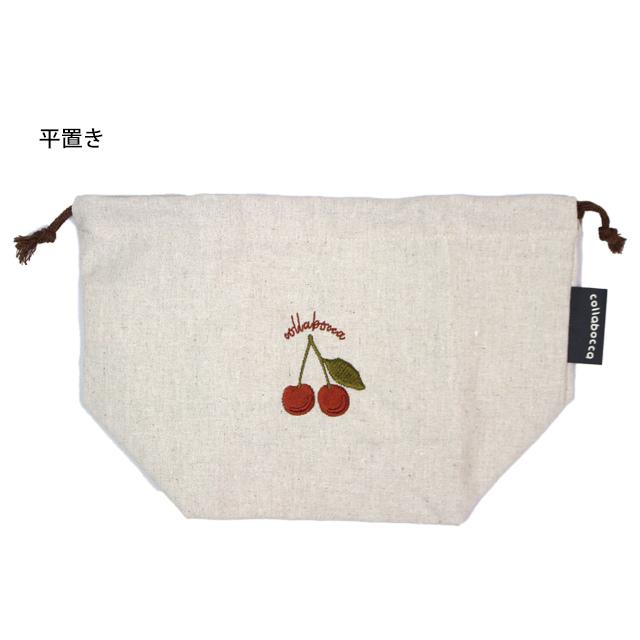 ランチ お弁当 袋 巾着 ポーチ 袋 キッズ 子供 女の子 チェリー 入園 入学準備 保育園 日本製 給食 巾着袋 お弁当箱入れ |  | 02