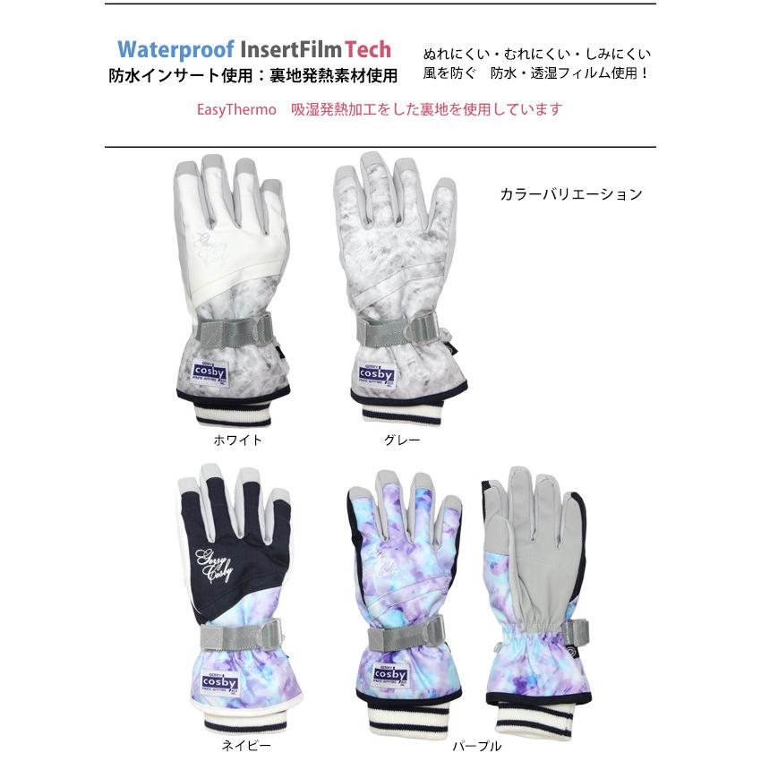 スキー 手袋 子供 スキーグローブ キッズ ジュニア 女の子 五本指 コスビー COSBY スノーボードグローブ スノーグローブ 高学年 |  | 05