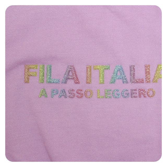 スウェット ミニ裏毛 トレーナー 女の子 キッズ ジュニア 子供 フィラ FILA ITALIA ショートワンピ―風 110cm 120cm 130cm | FILA | 02