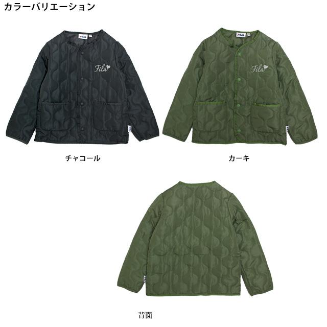 キルトジャケット フィラ FILA 女の子 キッズ ガールズ 中綿 前開き スナップボタン 子供 110cm 120cm 130cm | FILA | 03