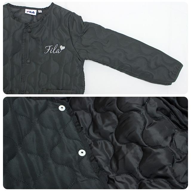 キルトジャケット フィラ FILA 女の子 キッズ ガールズ 中綿 前開き スナップボタン 子供 110cm 120cm 130cm | FILA | 05