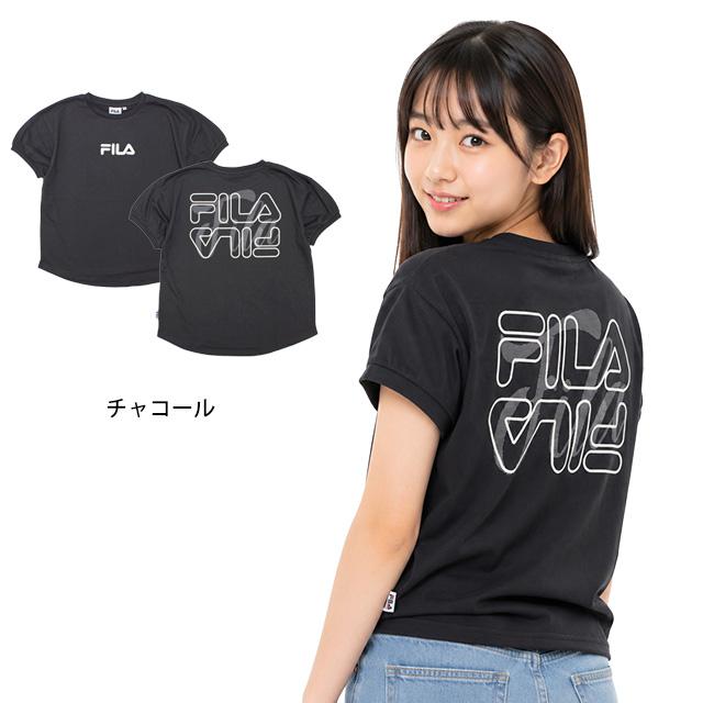 Tシャツ 半袖 キッズ ジュニア 女の子 フィラ FILA ルーズシルエット 子供 半袖Tシャツ 130cm 140cm 150cm 160cm | FILA | 01