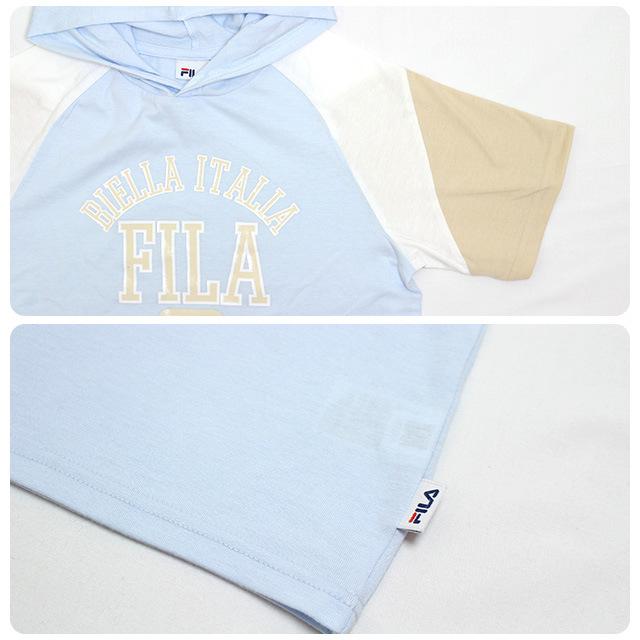 Tシャツ パーカー 半袖 キッズ ジュニア 女の子 フィラ FILA ルーズシルエット 子供 半袖Tシャツ 130cm 140cm 150cm 160cm | FILA | 03