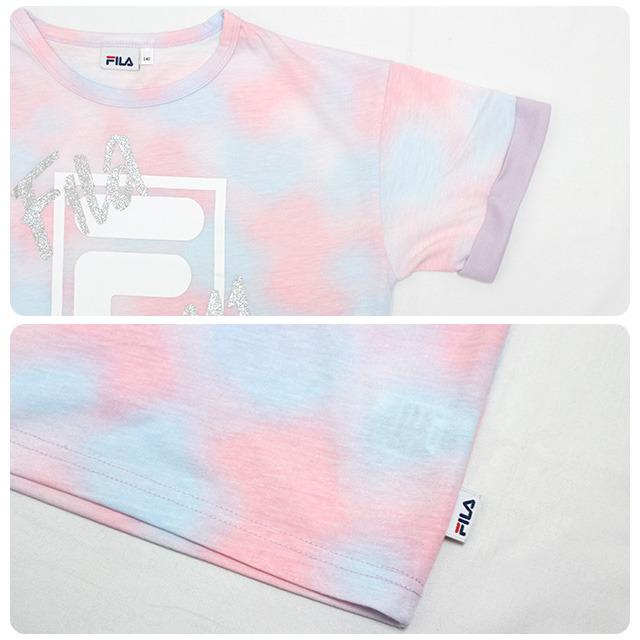Tシャツ 半袖 キッズ ジュニア 女の子 フィラ FILA 綿混素材 ルーズシルエット 子供 半袖Tシャツ 130cm 140cm 150cm 160cm | FILA | 03
