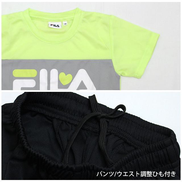 Tシャツ ハーフパンツ 上下セット FILA フィラ ジュニア キッズ 女の子 半袖 子供 セットアップ 吸汗速乾 130cm 140cm 150cm 160cm | FILA | 03