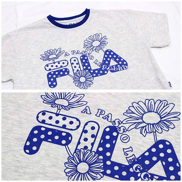 Tシャツ 半袖 キッズ ジュニア 女の子 フィラ FILA 綿混素材 ルーズシルエット 子供 半袖Tシャツ 130cm 140cm 150cm 160cm | FILA | 02