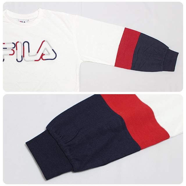 長袖 Tシャツ キッズ 女の子 フィラ FILA ロゴ プリント カットソー 子供 130cm 140cm 150cm 160cm |  | 03