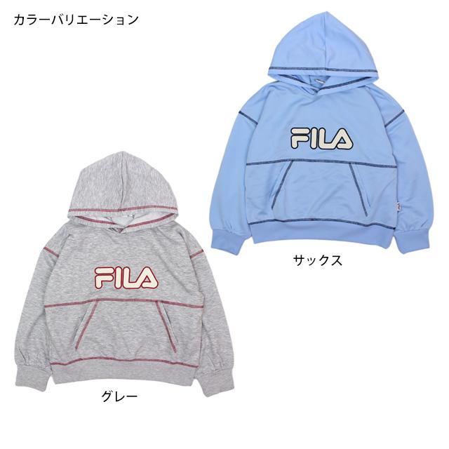スウェット パーカー ミニ裏毛 裏パイル フィラ FILA プルオーバー 女の子 キッズ ジュニア 子供 140cm 150cm 160cm | FILA | 03