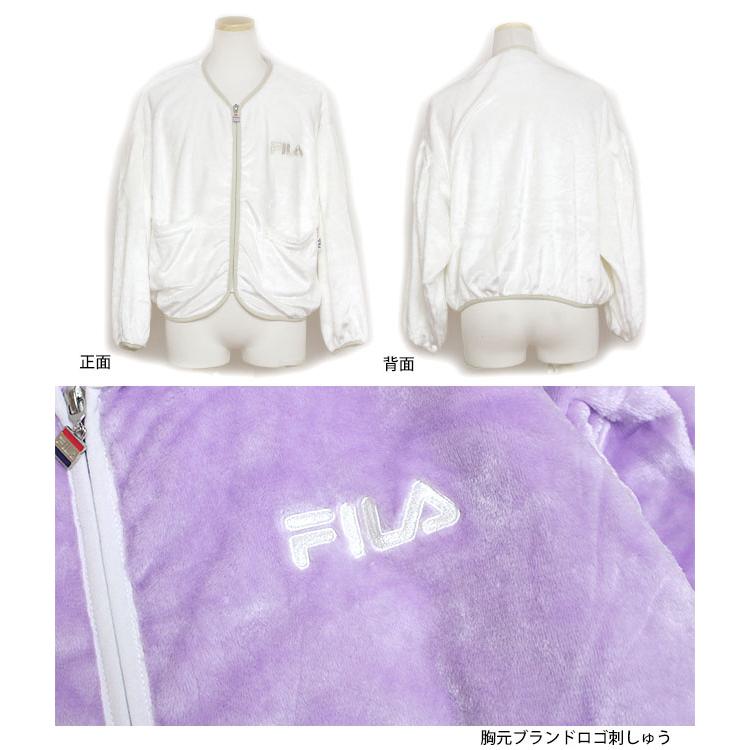フリース ジャケット フィラ FILA 女の子 キッズ ジュニア ボアシャギージャケット ノーカラー 子供 130cm 140cm 150cm 160cm | FILA | 01