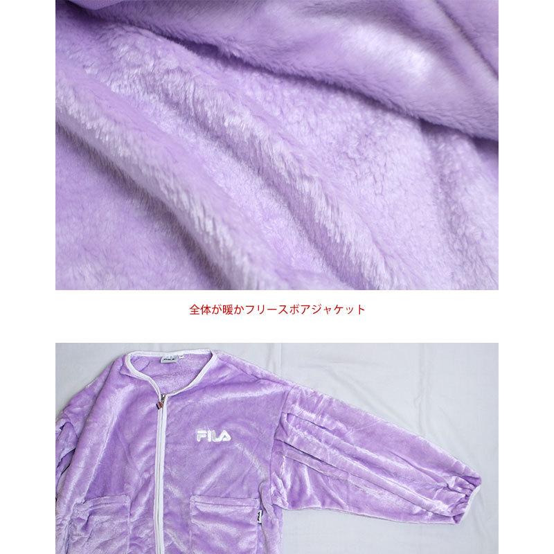フリース ジャケット フィラ FILA 女の子 キッズ ジュニア ボアシャギージャケット ノーカラー 子供 130cm 140cm 150cm 160cm | FILA | 02