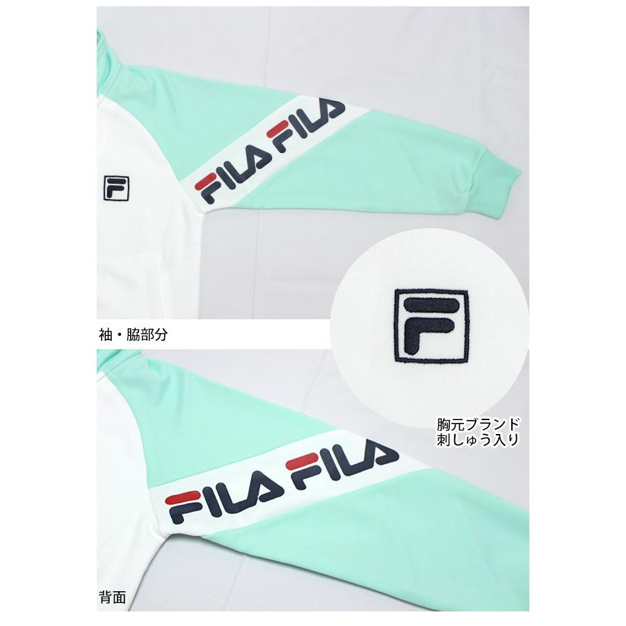 ジャージ 上下セット キッズ ジュニア 女の子 フィラ FILA スポーツウェア 運動 宿泊学習 林間学校 130cm 140cm 150cm 160cm | FILA | 04