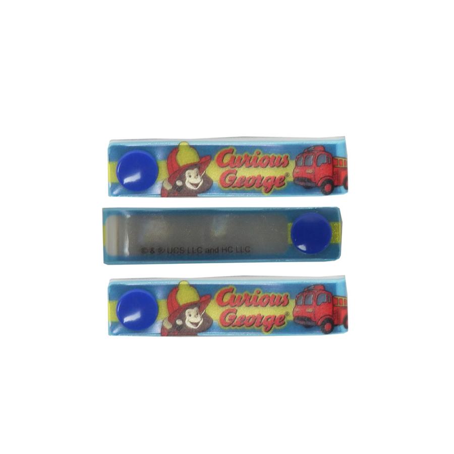 ネームタグ おさるのジョージ お名前タグ 3個入り お名前シールのかわりに スナップ式 女の子 子供 幼稚園 保育園 小学校 入園入学準備 |  | 02