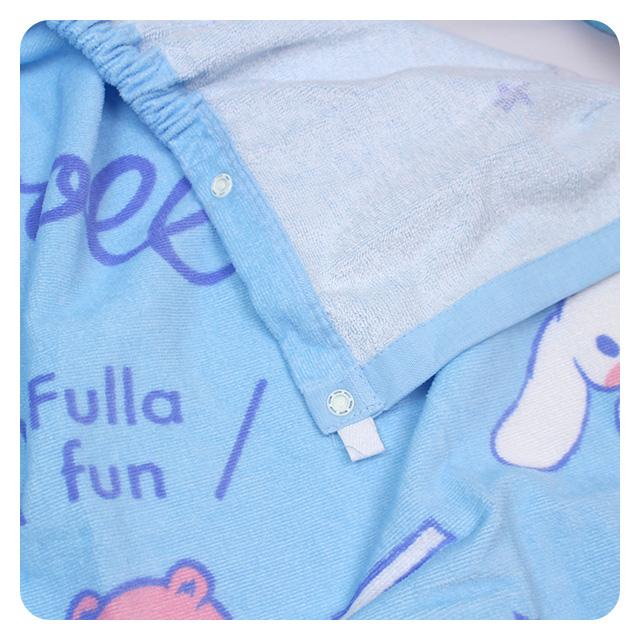 ラップタオル 巻きタオル 子供 キッズ ジュニア 男の子 女の子 シナモロール 水泳 プール スイミング 着替え バスタオル 80cm |  | 03