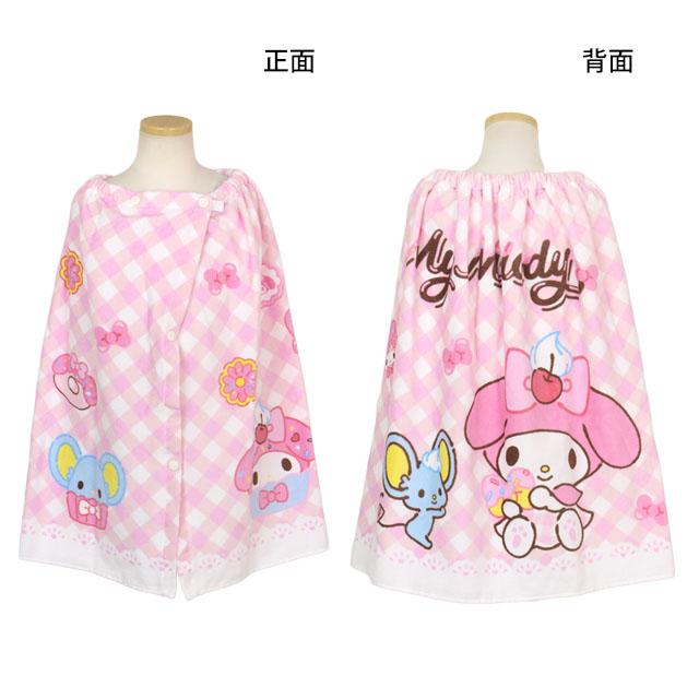 ラップタオル 巻きタオル 子供 キッズ ジュニア 女の子 マイメロディ 水泳 プール スイミング 着替え バスタオル 60cm |  | 02
