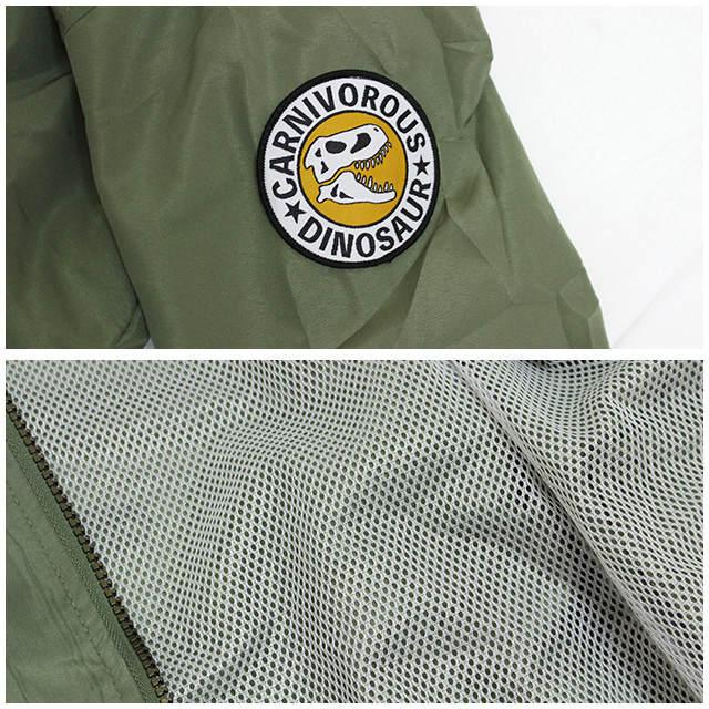 ウィンドブレーカー ジャンパー キッズ ジュニア 男の子 MA1タイプ 恐竜 子供 裏地メッシュ ジャンバー 110cm 120cm 130cm |  | 05