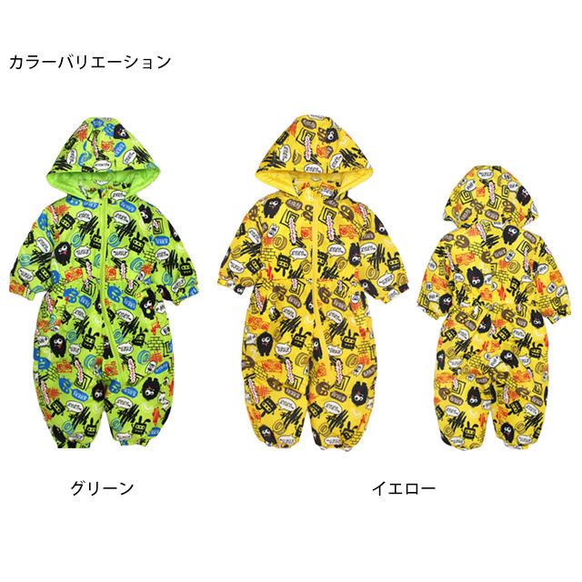 ベビー ジャンプスーツ 男の子 子供 なりきり コミカル柄 スノーウェア 雪遊び 撥水加工 中綿 カバーオール つなぎ 80cm 90cm 95cm |  | 03