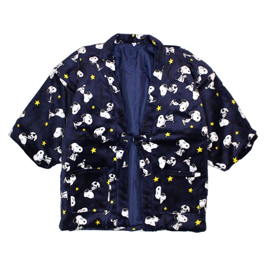 はんてん フリース スヌーピー メンズ 男性用 中綿 どてら 綿入れ 半てん あったか 半纏 ちゃんちゃんこ 部屋着 ルームウェア M-L |  | 10