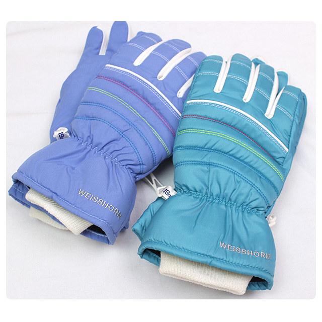 スキー 手袋 子供 スキーグローブ キッズ ジュニア 女の子 防水 防寒 雪遊び 裏地ボア スノーボードグローブ スノーグローブ WEISSHORN |  | 03