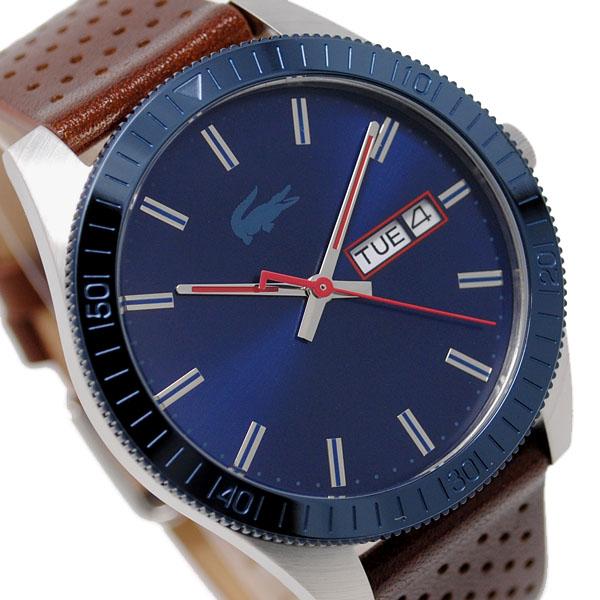 LACOSTE ラコステ 2010981 ブラウン レザー ウォッチ 腕時計 男性 メンズ | LACOSTE | 01