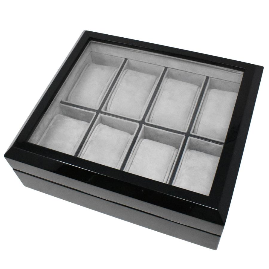 【SALE】Georgio Fellini ジョルジオフェリーニ B244 腕時計ケース ウォッチケース ボックス型 ガラス板 8本収納 |  | 03