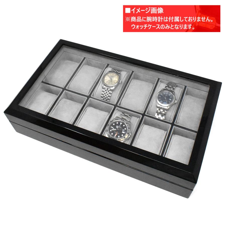 Georgio Fellini ジョルジオフェリーニ B245 腕時計ケース ウォッチケース ボックス型 ガラス板 12本収納 |  | 02