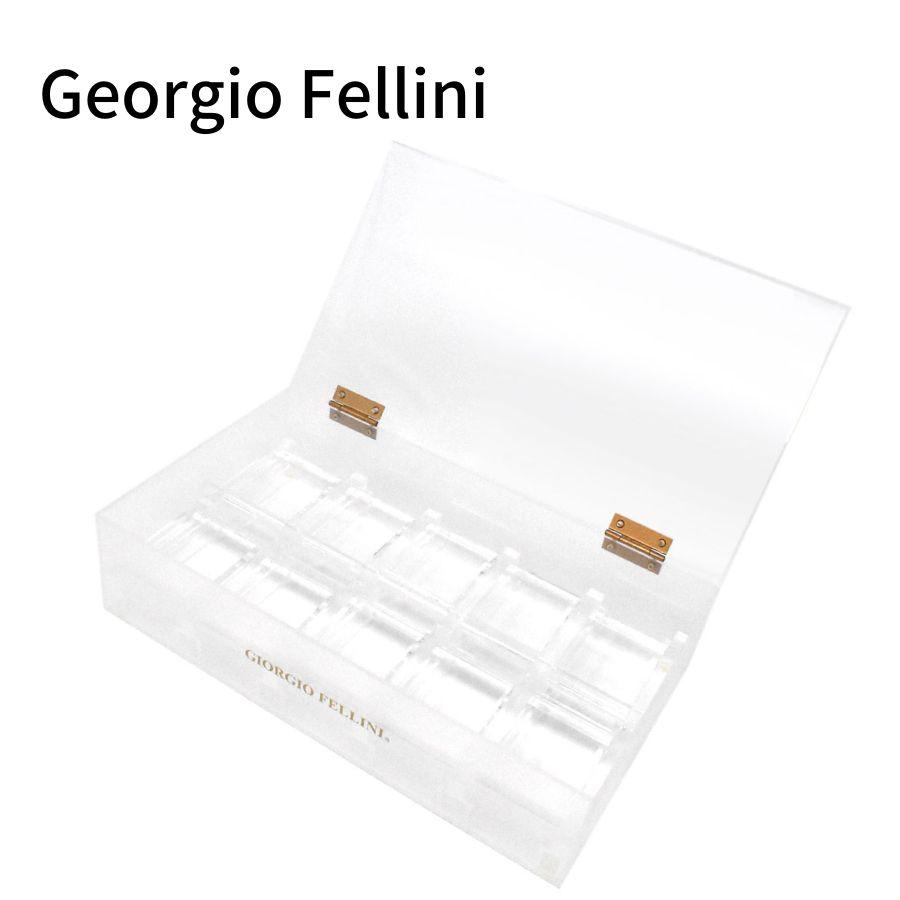 Georgio Fellini ジョルジオフェリーニ B275 腕時計ケース ウォッチケース ボックス型 クリア 10本収納 | 