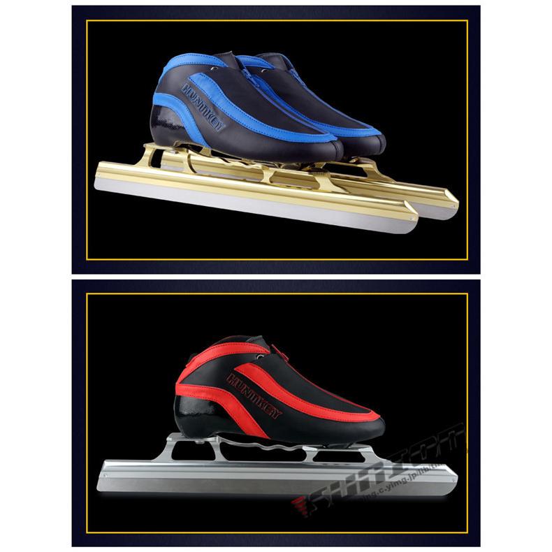 スピードスケート靴 スケート 靴 フィギュアスケート フィギュア シューズ 固定式 エッジカバー付き 研磨済み サイズ調整可能 ギフト プレゼント 予めご了承下さい