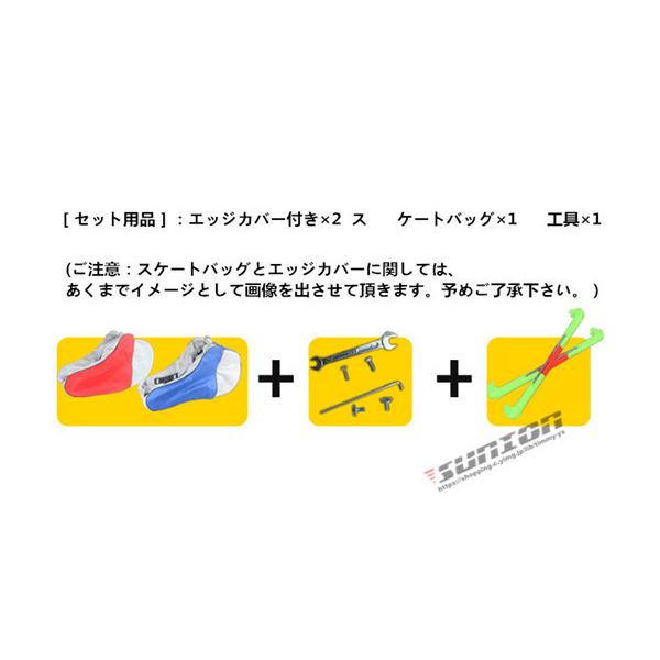 スピードスケート靴 スケート 靴 フィギュアスケート フィギュア シューズ 固定式 エッジカバー付き 研磨済み サイズ調整可能 ギフト プレゼント 予めご了承下さい