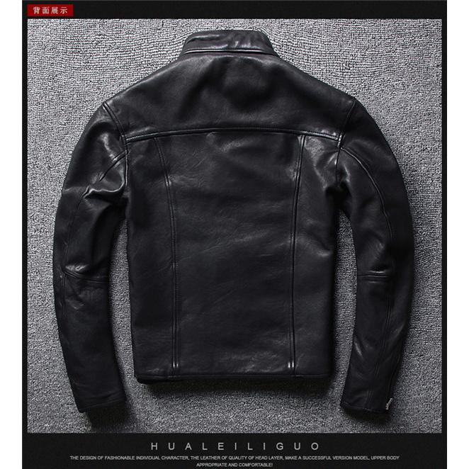 【本革】羊革ライダースジャケット 本革ジャケット 秋冬 羊革 ライダースジャケット バイクウェア