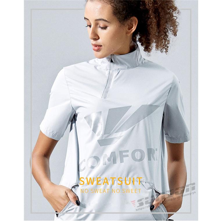 最安値挑戦 サウナスーツ レディース おしゃれ 短袖 2点セット ダイエットスーツ 減量用 発汗 ダイエット ウェア ランニング ボクシング ウォーキング 人気が高い Www Gettoknowmontco Com