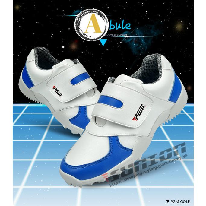 ゴルフ ゴルフシューズ マジックテープ式 ソフトスパイク キッズ