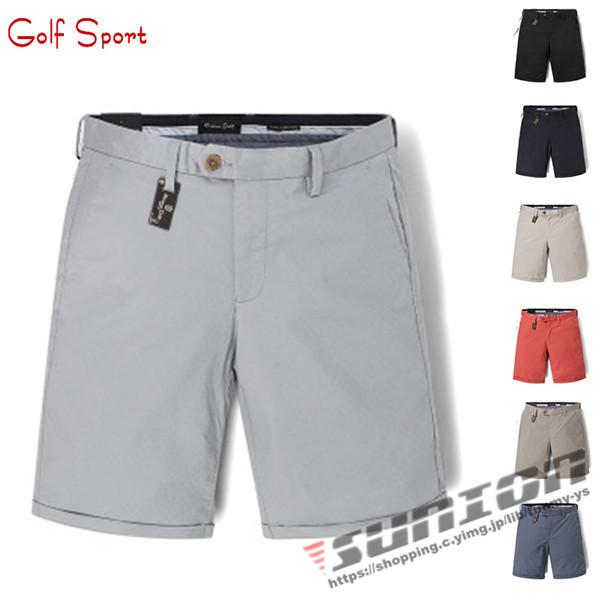 0810gspants19 短パン ゴルフ ゴルフウェア 膝上 ストレッチ 短パン メンズ おしゃれ 膝上 スポーツ 夏用 ショートパンツ ストレッチ 春夏 Sunion 大きいサイズ