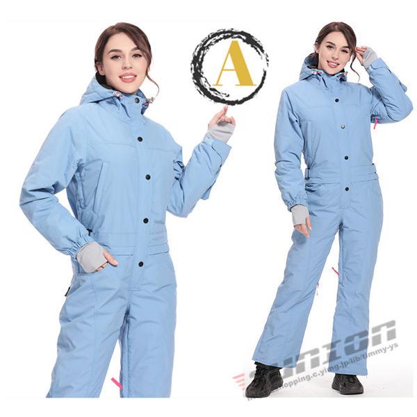 スノーボードウエア ウェア ツナギ ワンピース オールインワン 中綿 レディース スキー 防寒フード snow 防風 防寒 保温 スノーボード アウトドア 地］：