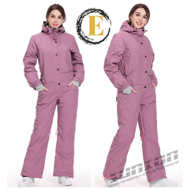 スノーボードウエア ウェア ツナギ ワンピース オールインワン 中綿 レディース スキー 防寒フード snow 防風 防寒 保温 スノーボード アウトドア 地］：