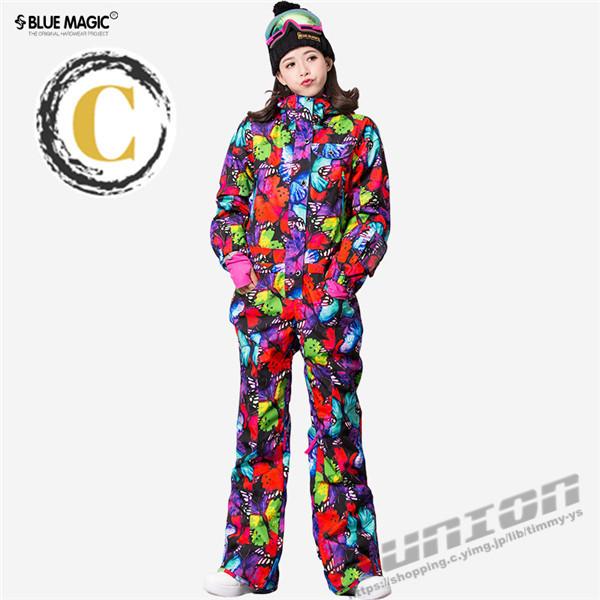 スノーボードウエア ウェア ツナギ ワンピース オールインワン 中綿 レディース スキー 防寒フード snow 防風 防寒 保温 スノーボード アウトドア 地］：