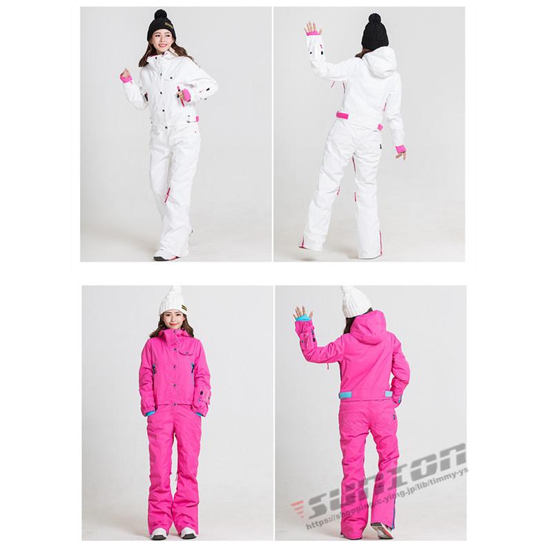 スノーボードウエア ウェア ツナギ ワンピース オールインワン 中綿 レディース スキー 防寒フード snow 防風 防寒 保温 スノーボード アウトドア 地］：