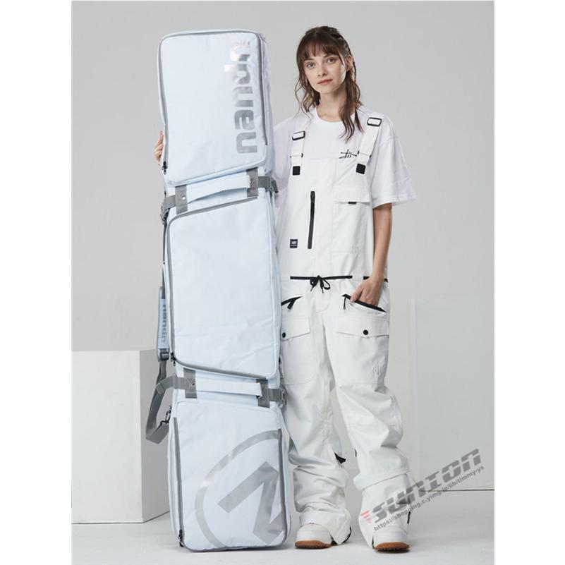 スノーボードケース キャスター 付き オールインワン 大容量収納 4WAY 前面3ポケット ボードケース スノーボード ウェア ボード ブーツ ゴーグル など収納可 