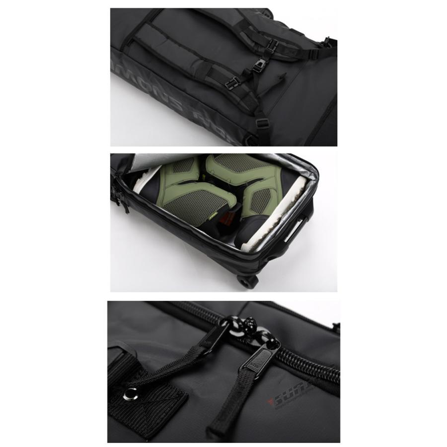 スノーボードケース キャスター 付き オールインワン 大容量収納 4WAY 前面3ポケット ボードケース スノーボード ウェア ボード ブーツ ゴーグル など収納可 