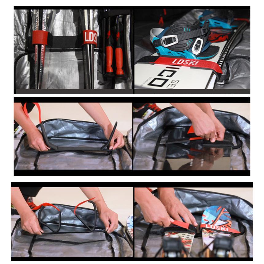 スノーボードケース キャスター 付き オールインワン 大容量収納 4WAY 前面3ポケット ボードケース スノーボード ウェア ボード ブーツ ゴーグル など収納可 