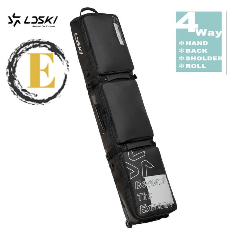 スノーボードケース キャスター 付き オールインワン 大容量収納 4WAY 前面3ポケット ボードケース スノーボード ウェア ボード ブーツ ゴーグル など収納可 